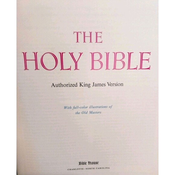 Holy Bible Home Health Education Service King James Version 1976 3D Hardcover - Picture 6 of 8